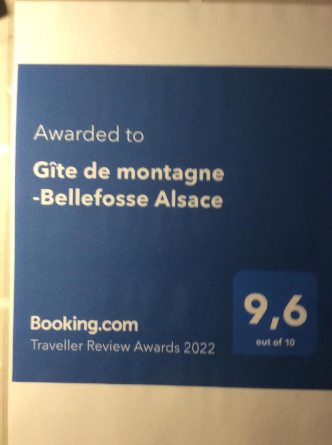 Gite De Montagne -Bellefosse Alsace Zewnętrze zdjęcie